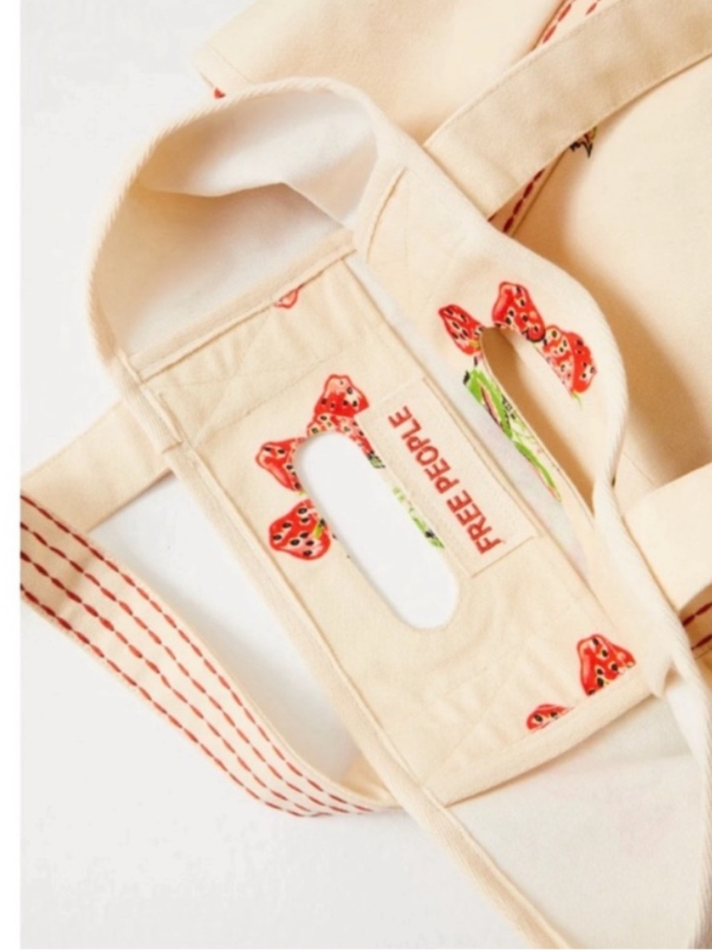 Free People Caravan Tote Strawberry - Picture 5 of 8